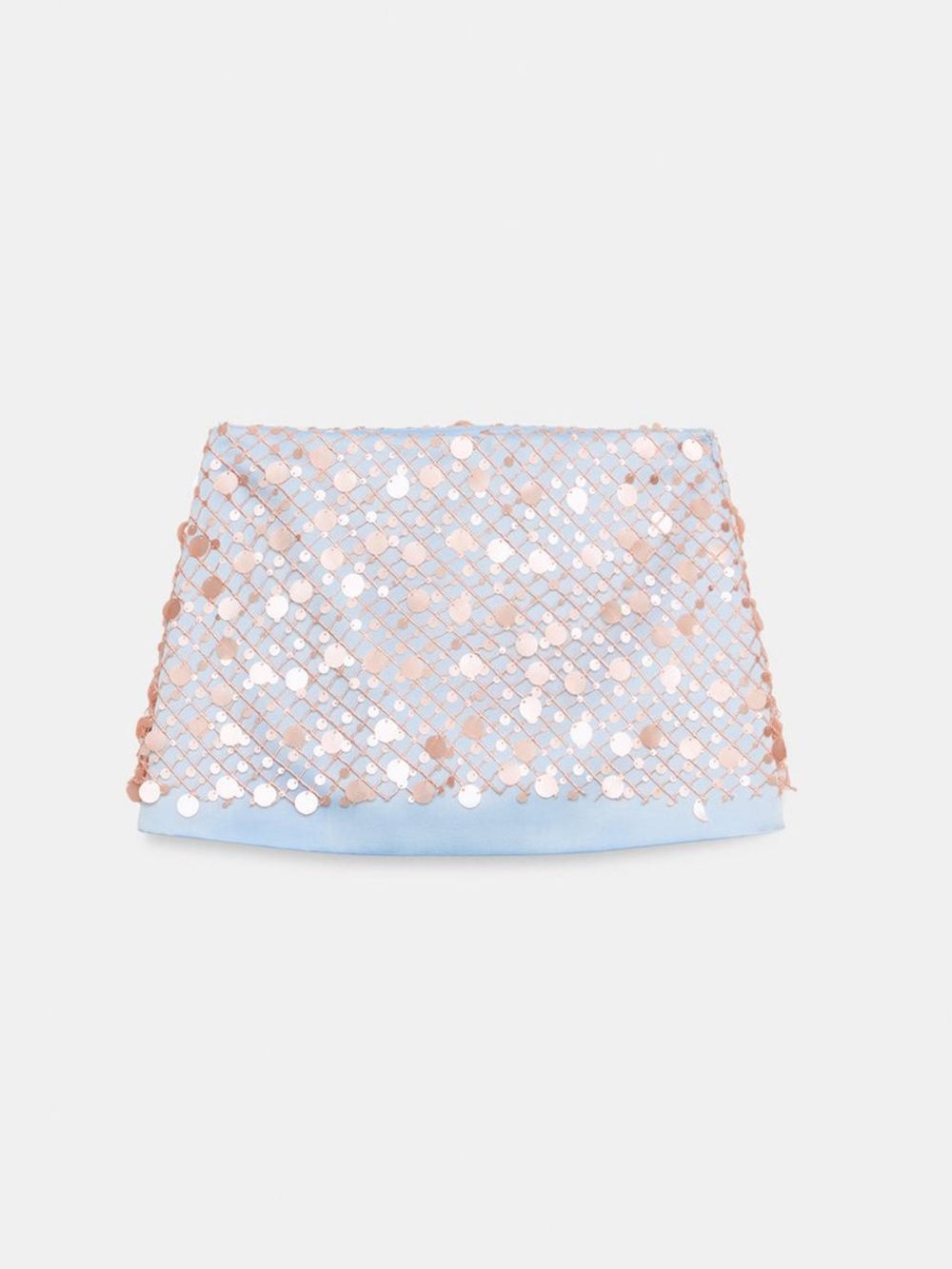 ZARA SEQUIN MINI SKIRT - Picture 5 of 7